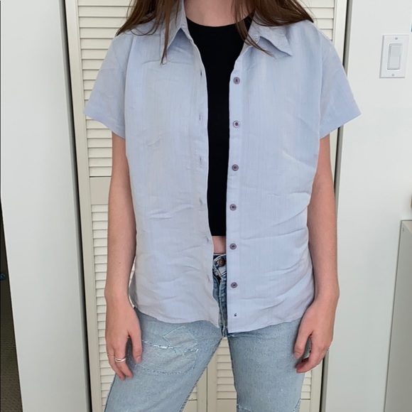 North Face Short Sleeve Button Up - Picture 1 of 3